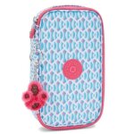 Trousse - kipling - dreamy geo combo - 1 compartiment - zippe - hydrofuge