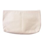Trousse plate en coton 19x29cm ecru