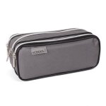 Trousse rectangulaire grise 3 compartiments