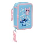Trousse scolaire polyvalente - safta - 37 outils inclus - 125x55x195 cm - bleu ciel - polyester recycl� ...