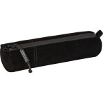 Trousse scolaire - ronde - noir - imitation daim - 20 x 45 cm - brunnen