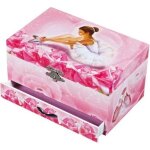 Bote  bijoux musicale - trousselier - ballerine - rose