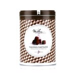 Truffes fantaisie éclats de fève de cacao en boite fer vintage - boite métal 500g Truffes fantaisie éclats de fève de cacao en boite fer vintage - boite métal 500g