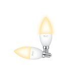 Ampoule connect�e - trust - trust wifi e14 - culot e14 - dimmable 1800?6500k - sans hub alexa & google ...