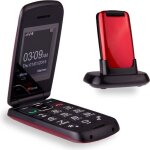 Ttfone star - téléphone mobile à clapet et à grosses touches facile à utiliser sans carte sim (rouge) ... Ttfone star - téléphone mobile à clapet et à grosses touches facile à utiliser sans carte sim (rouge) ...