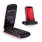 Ttfone star - tlphone mobile  clapet et  grosses touches facile  utiliser sans carte sim (rouge) ...