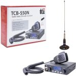 Tti tti - pack21 radio cb tcb - 550 + antenne pni ml160 avec base magntique
