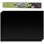 Tapis de cuisson - ttlife - 3 feuilles - 100% antiadh�sif - r�sistant � 500 �f - noir