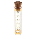Tube  essai verre pois or bouchon lige 10cm
