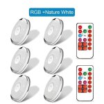 Lampe led sans fil rgb - tube lumineux - intensit rglable - tlcommande - veilleuse pour cuisine