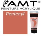 Tube de peinture acrylique - 200ml - burnt sienna - fevicryl