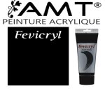 Peinture acrylique en tube noir de mars 200ml - amt