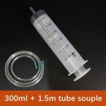 Tubes de seringues de 300 ml + 1. 5m de longueur en pvc tube souple seringue réutilisable de mesure en ... Tubes de seringues de 300 ml + 1. 5m de longueur en pvc tube souple seringue réutilisable de mesure en ...