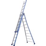 Echelle transformable - tubesca - platinium - 3 plans - aluminium - charge max 150 kg