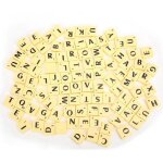Jouet ducatif - scrabble - tuiles en plastique - alphabet - lettres et nombres - cadeau interactif