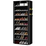 Tukailai Étagère à chaussures 10 étages avec housse pour jusquà 30 paires de chaussures meuble de rangement ... Tukailai Étagère à chaussures 10 étages avec housse pour jusquà 30 paires de chaussures meuble de rangement ...