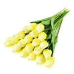 Tulipes artificielles 35 cm 10 pi�ces fausses fleurs en mousse pe bouquet de jardin pour d�cor de c�r�monie ...