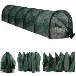 Tunnel de plantation agricole 300 x 45 x 45 cm en plastique noir avec filettunnel de jardin en maille ...