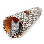 Tunnel pour chat - leopard - 125cm - grand - 2 trous - intérieur Tunnel pour chat - leopard - 125cm - grand - 2 trous - intérieur