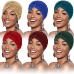 Turbans pour femmes - bandeau - enveloppement de tête doux - plissé - perte de cheveux 814 Turbans pour femmes - bandeau - enveloppement de tête doux - plissé - perte de cheveux 814