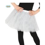 Tutu fille - blanc  paillettes - taille unique - pour ftes et dguisements