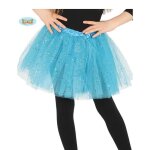 Tutu fille bleu  paillettes - taille unique - pour dguisement de reine des glaces ou fe de lhiver
