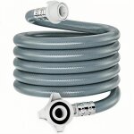 Tuyau d?alimentation lave - linge 3m 6 points (25mm) avec robinet cuivre anti - �clatement 4 couches ...