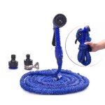 Tuyau d arrosage 30m 100ft tuyau extensible tuyau d eau avec douchette � 7 fonctions bleu