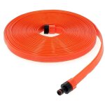 Huggy tuyaux - tuyau d'arrosage micro - perfor plat - longueur 15 mtres