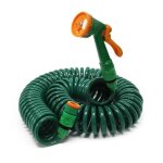 Wiltec tuyau d?arrosage en spirale - longueur 15 m - extensible - avec Wiltec tuyau d?arrosage en spirale - longueur 15 m - extensible - avec