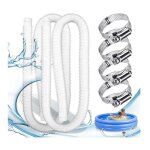 Tuyau aspirateur piscine - non spécifié - 32mm - 2 pièces - 4 colliers de serrage - blanc Tuyau aspirateur piscine - non spécifié - 32mm - 2 pièces - 4 colliers de serrage - blanc