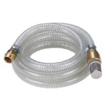 Einhell tuyau daspiration translucide 4 mètres avec embout laiton Einhell tuyau daspiration translucide 4 mètres avec embout laiton