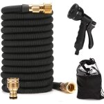 Tuyau darrosage extensible et flexible 100ft - lot de 3 - noir - 8 modes darrosage