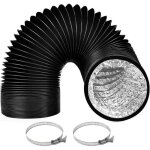 Tuyau d�vacuation diam�tre de 100 mm longueur 3 m gaine ventilation en aluminium tuyau d�vacuation dair ...