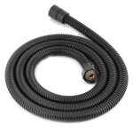 Tuyau flexible de rechange pour pommeau de douche - g1 / 2 en acier inoxydable de 59 po - noir Tuyau flexible de rechange pour pommeau de douche - g1 / 2 en acier inoxydable de 59 po - noir