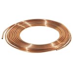 Tuyau gaz en cuivre recuit : diam 6 / 8