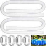 Tuyau piscine 32mm 2pcs 32mm tuyau pour piscine hors soltuyau de pompe filtre � sable piscine avec 4 ...