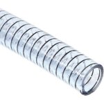 Tuyau plastique transparent aspiration spire acier o20 le m Tuyau plastique transparent aspiration spire acier o20 le m