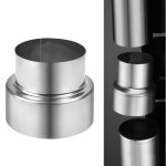 Réducteur de tuyau de cheminée - inox - 100 - 80mm - résistant à la corrosion - installation rapide - ... Réducteur de tuyau de cheminée - inox - 100 - 80mm - résistant à la corrosion - installation rapide - ...