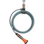 Tuyau spiral avec support intégré - pour balcons et terrasses - 7, 5 m Tuyau spiral avec support intégré - pour balcons et terrasses - 7, 5 m