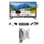 Pack antarion tv led 21. 5 54cm smart connect lecteur dvd intgr + support tv camping car