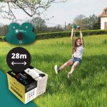 Tyrolienne de jardin frog - 28m de long pour enfants - kit complet