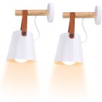 U - do 2pack applique murale lampe de chevet de chambre à coucher en bois moderne nordique macaron blanc ... U - do 2pack applique murale lampe de chevet de chambre à coucher en bois moderne nordique macaron blanc ...