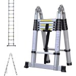 U - do chelle tlescopique escabeau telescopique pliant en aluminium 38 m charge capacit de 150 kg
