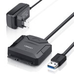 Ugreen usb disque dur adapateur usb 3. 0 vers sata cble 50cm pour 2. 5  3. 5  hdd sdd supporte uasp ...