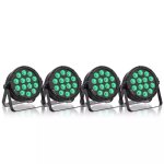 Uking 140w 14 led rgbw lumi�re de sc�ne - jeux de lumi�re dj - par led avec stroboscope & son pour disco ...