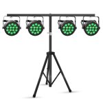 Uking 140w 14 led rgbw lumi�re de sc�ne - jeux de lumi�re dj avec stroboscope & son - par led pack de ...