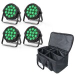 Uking 140w 14 led rgbw lumi�re de sc�ne - jeux de lumi�re dj avec stroboscope & son - par led pack de ...