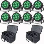 Uking 140w 14 led rgbw lumi�re de sc�ne - jeux de lumi�re dj avec stroboscope & son - par led pack de ...