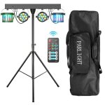 Uking 60 w ensemble de jeux de lumiere dj - rgbw dmx lumi�re dj avec support et sac lumi�re de sc�ne ...